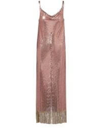 Rabanne - Fringed Metallic Midi Dress - Lyst