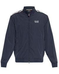 EA7 - Logo-Printed Zipped Jacket - Lyst