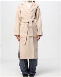 Woolrich - Belted Wool Coat - Lyst