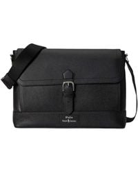 Polo Ralph Lauren - Logo-Detail Buckle Messenger Bag - Lyst