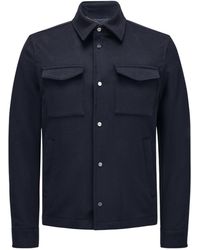 Herno - Snap-Button Overshirt Jacket - Lyst