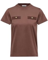 Moncler - Cotton T-Shirt With Mock Pockets - Lyst