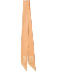 Burberry - Skinny Reversible B Shield Scarf - Lyst