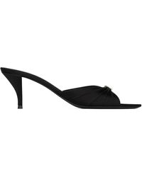 Saint Laurent - Jerry Logo Embellished Mules - Lyst