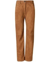 Magda Butrym - Suede Corduroy Straight-Leg Pants - Lyst