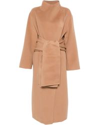 AYA MUSE - Belted Felted Coat - Lyst