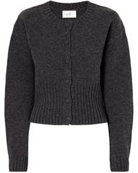 St. Agni - Cropped Wool Cardigan - Lyst