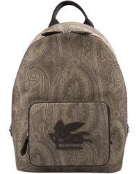Etro - Paisley-Print Logo-Appliqué Backpack - Lyst