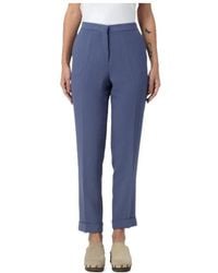 Etro - Mid-Rise Tailored Cady Cigarette Trousers - Lyst