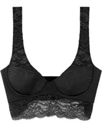 Versace - Greca-Detail Lace Brallete Top - Lyst