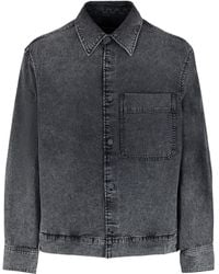 Emporio Armani - Denim Shirt Jacket - Lyst
