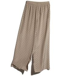 Gucci - Gg Monogram Wide-Leg Pants - Lyst