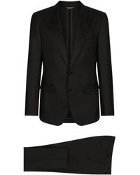 Dolce & Gabbana - Single-Breasted Pleated Tailored Suit - Lyst