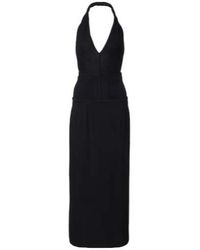 The Attico - Crepe And Tulle Midi Dress - Lyst