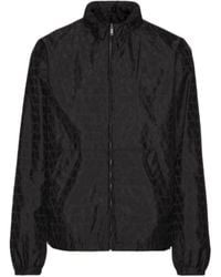Valentino - Zip-Up Hooded Jacket - Lyst