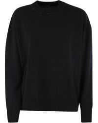 Fabiana Filippi - Sequin Embellished Crewneck Knitted Jumper - Lyst