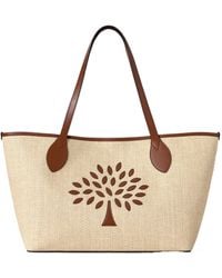 Mulberry - Straw-Woven Tote Bag - Lyst