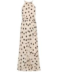 Marella - Ruffle Dress With A Fabric Flower - Lyst