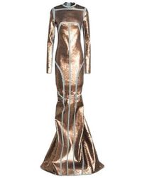 Rick Owens - Maxi Dress Cotton, Elastomultiester, Rubber - Lyst