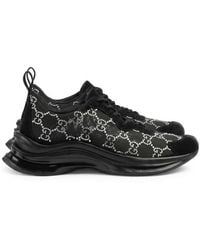 Gucci - Run Crystal-Gg Sneakers - Lyst