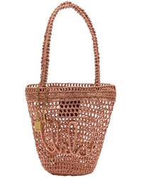Chloé - Lattice-Weaved Straw Water Bucket Bag - Lyst