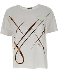 Herno - Graphic Printed Crewneck T-Shirt - Lyst