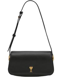 Ami Paris - Ami Ami De Coeur Logo Detailed Crossbody Bag - Lyst