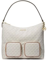 Michael Kors - Merritt Large Signature Logo Cargo Shoulder Bag - Lyst