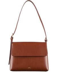 A.P.C. - Virginie Logo Printed Shoulder Bag - Lyst