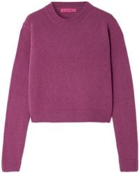 The Elder Statesman - Crew Neck Cashmere Sweater - Lyst