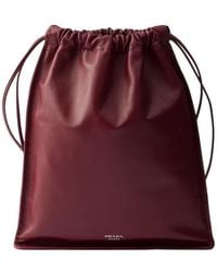 Prada - Wish Nappa Leather Pouch - Lyst