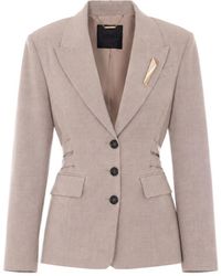 Liu Jo - Single-Breasted Belted Blazer - Lyst