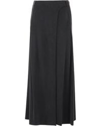 Giorgio Armani - Wrap Midi Skirt - Lyst