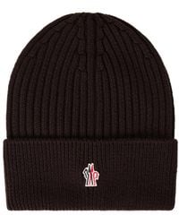 Moncler - Vertical Stripe Knitted Cold Cap - Lyst