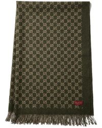 Gucci - Reversible Gg Wool Cashmere Blanket - Lyst