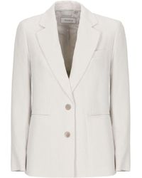 Peserico - Textured Single-Breasted Blazer - Lyst