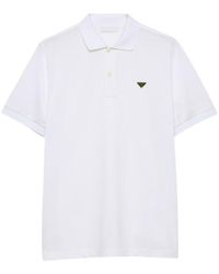 Prada - Piqué Polo Shirt - Lyst