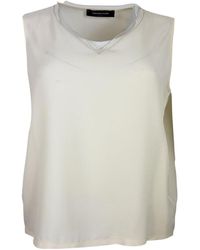 Fabiana Filippi - Crepe De Chine Tank Top - Lyst