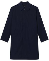 A.P.C. - Mac Duras Single-Breasted Coat - Lyst