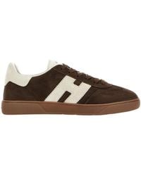 Hogan - H647 Logo-Patch Low-Top Sneakers - Lyst