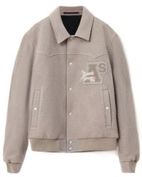AllSaints - Royce Logo Wool Jacket - Lyst