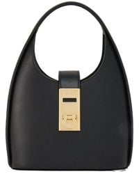 Ferragamo - Leather Gancini Hobo Bag - Lyst