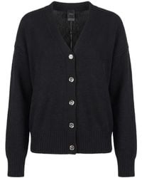 Pinko - Button-Fastening Knitted Cardigan - Lyst