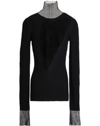 Sportmax - Solid Color Turtleneck Long-Sleeve Knit Sweater - Lyst