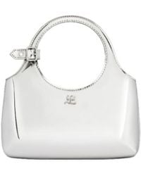 Courreges - Courrèges Mini Holy Logo Embossed Shoulder Bag - Lyst
