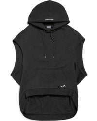 Balenciaga - Cotton Sleeveless Hoodie - Lyst