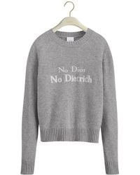 Dior - No No Dietrich Embroidered Sweater - Lyst
