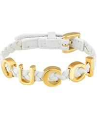 Gucci - Logo-Plaque Bracelet - Lyst