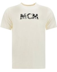 MCM - Logo Printed Crewneck T-Shirt - Lyst