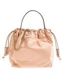 Chloé - Chloé Icons Mini Drawstring Shoulder Bag - Lyst
